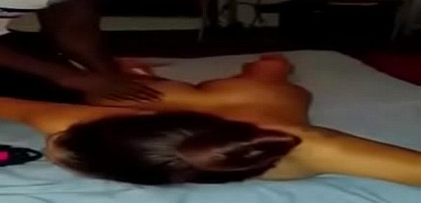  indian wife neha getting massaged by a